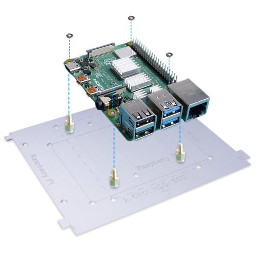 52Pi Rack Tower (4 baies) - Boîtier Raspberry Pi - Garantie 3 ans